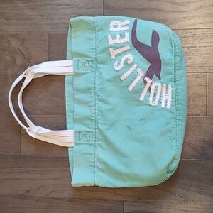 Hollister tote•Y2K•Greenish Blue•Used •*Spots